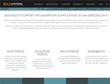 Tablet Screenshot of boldsystems.org